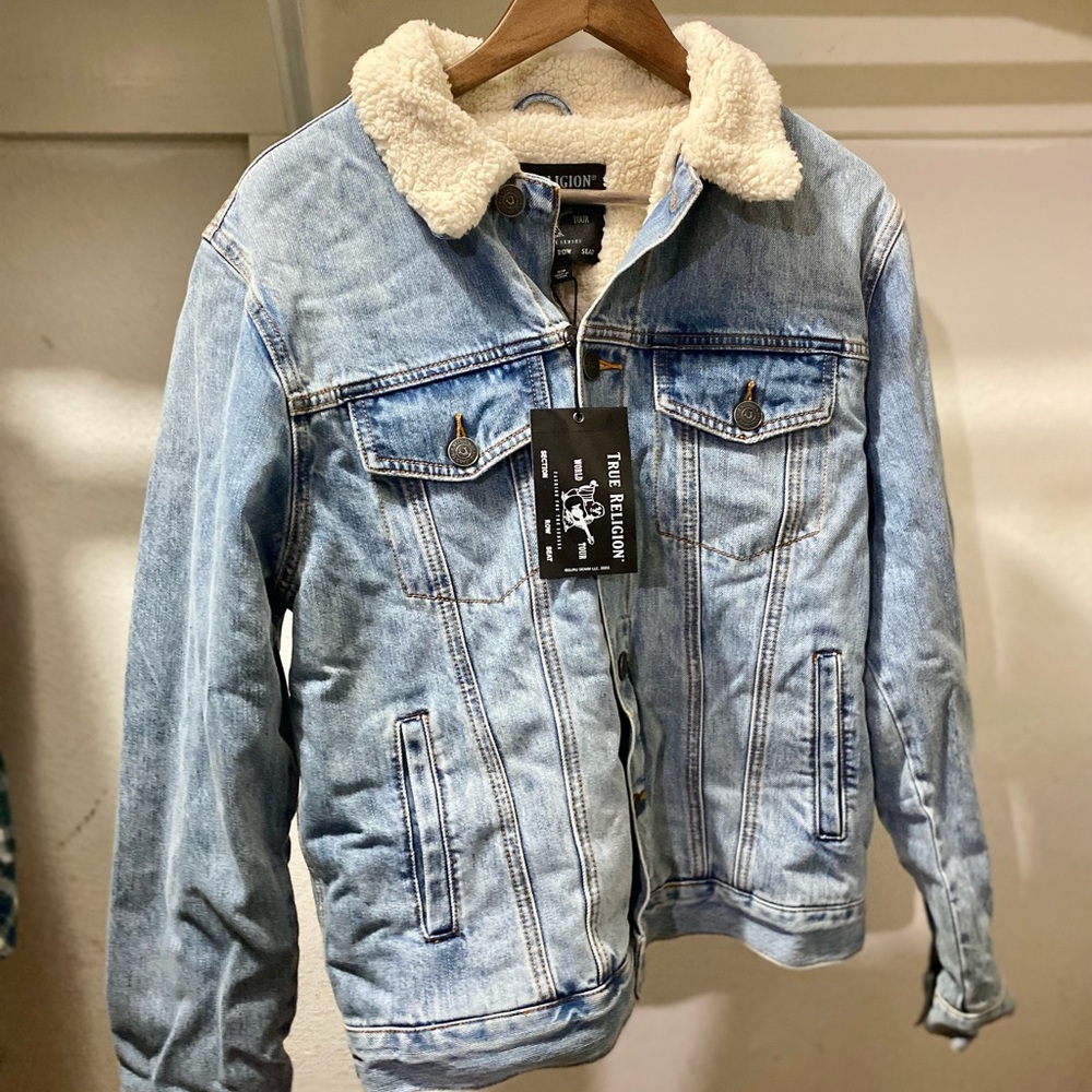 True Religion Mens Sherpa Jacket size S